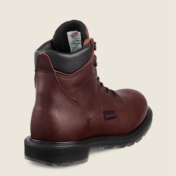 Red Wing Mens Supersole® 2.0 - 6-inch Toe - Safety Boots Burgundy - 0768SZBMU